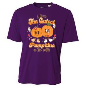 Cute I Teach The Cutest Pumpkins In The Patch Teacher Life Cooling Performance Crew T-Shirt