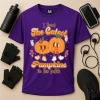 Cute I Teach The Cutest Pumpkins In The Patch Teacher Life Cooling Performance Crew T-Shirt