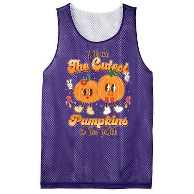 Cute I Teach The Cutest Pumpkins In The Patch Teacher Life Mesh Reversible Basketball Jersey Tank