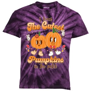 Cute I Teach The Cutest Pumpkins In The Patch Teacher Life Kids Tie-Dye T-Shirt