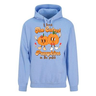 Cute I Teach The Cutest Pumpkins In The Patch Teacher Life Unisex Surf Hoodie