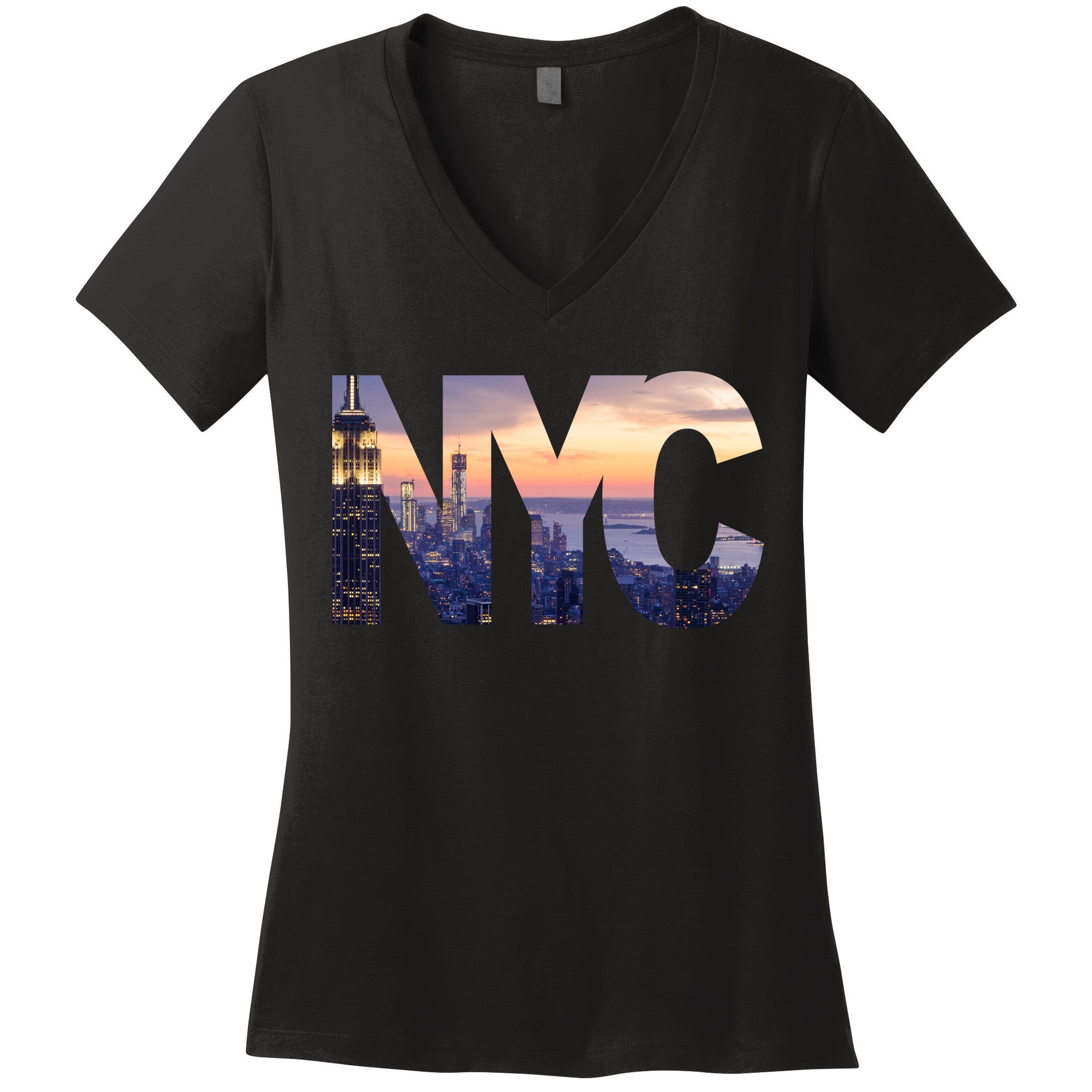 City Of NYC Women's V-Neck T-Shirt