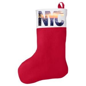 City Of NYC Felt Holiday Christmas Stocking