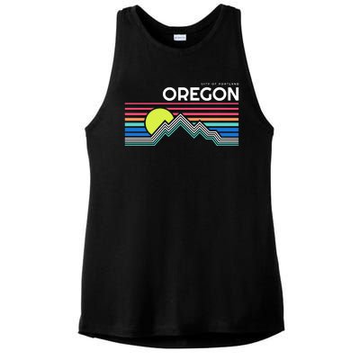 City of Portland Oregon Ladies PosiCharge Tri-Blend Wicking Tank