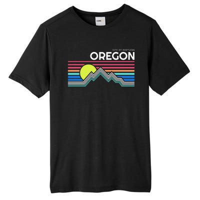 City of Portland Oregon Tall Fusion ChromaSoft Performance T-Shirt