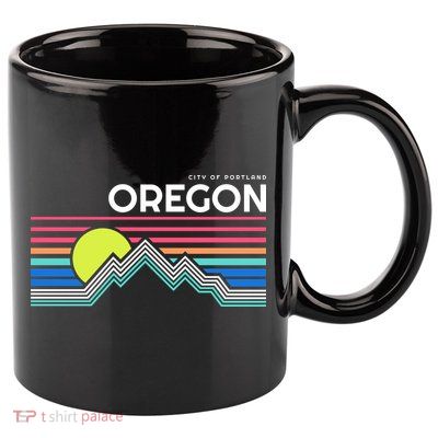 City of Portland Oregon 11oz C Handle Ceramic Mug