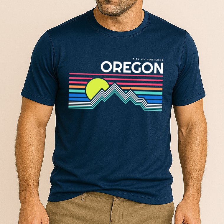 City of Portland Oregon Cooling Performance Crew T-Shirt