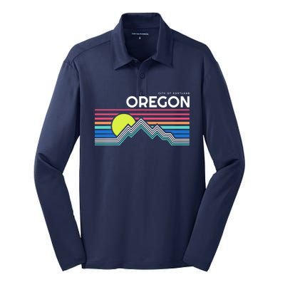 City of Portland Oregon Silk Touch Performance Long Sleeve Polo