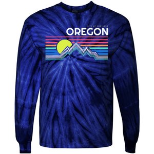 City of Portland Oregon Tie-Dye Long Sleeve Shirt