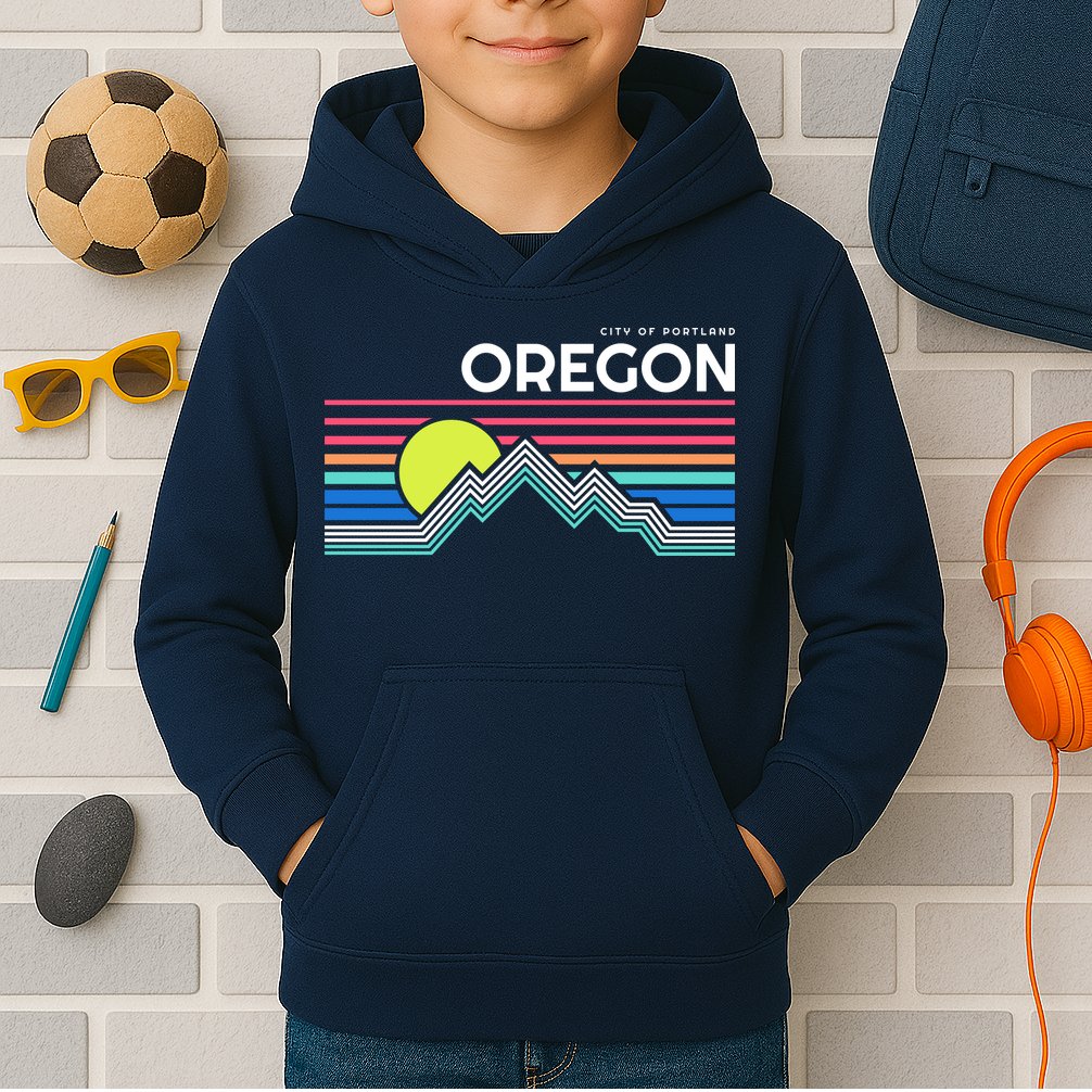 City of Portland Oregon Kids Hoodie