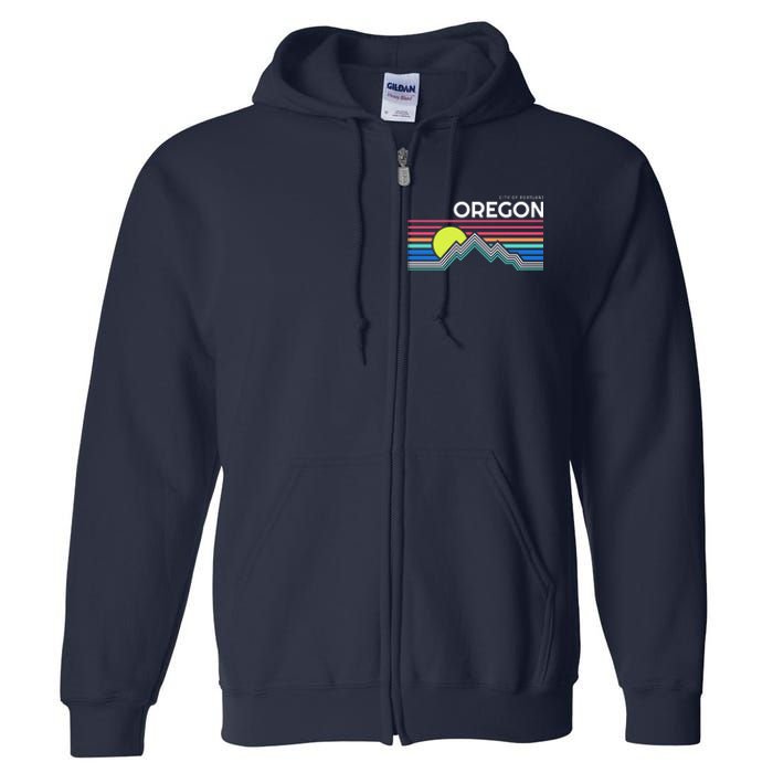 City of Portland Oregon Full Zip Hoodie