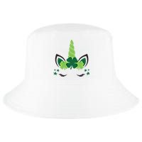 Cute Irish Unicorn Face St PatrickS Day Gift Cool Comfort Performance Bucket Hat