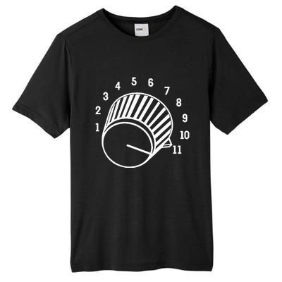 Crank It Up Crazy Guitar Player High Strung Goes To Eleven Tall Fusion ChromaSoft Performance T-Shirt