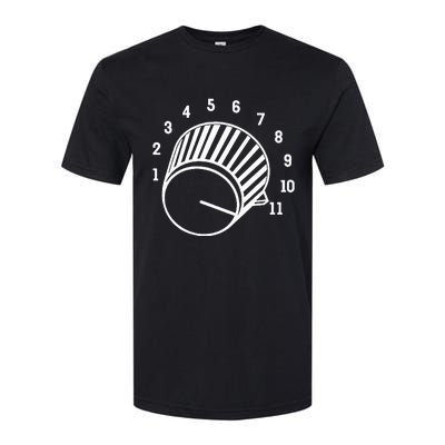 Crank It Up Crazy Guitar Player High Strung Goes To Eleven Softstyle® CVC T-Shirt