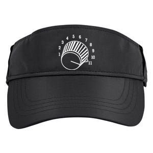 Crank It Up Crazy Guitar Player High Strung Goes To Eleven Adult Drive Performance Visor