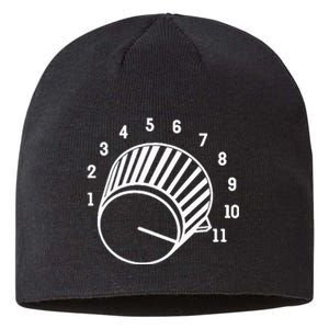 Crank It Up Crazy Guitar Player High Strung Goes To Eleven Sustainable Beanie