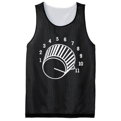 Crank It Up Crazy Guitar Player High Strung Goes To Eleven Mesh Reversible Basketball Jersey Tank