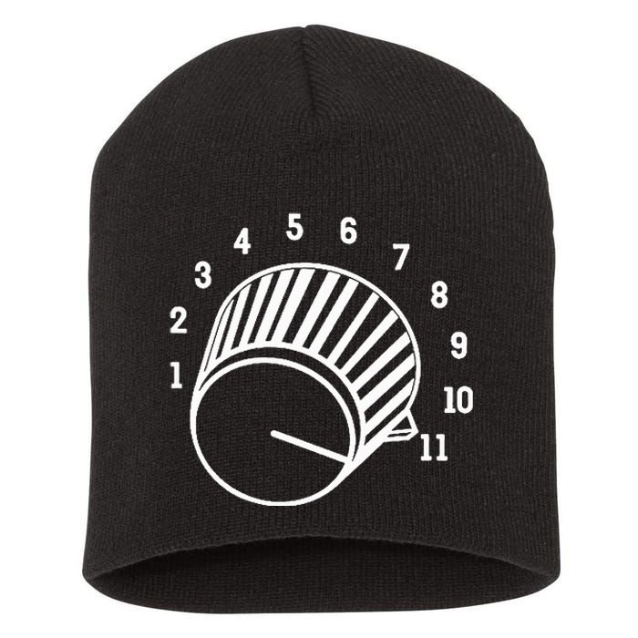 Crank It Up Crazy Guitar Player High Strung Goes To Eleven Short Acrylic Beanie