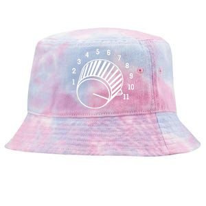 Crank It Up Crazy Guitar Player High Strung Goes To Eleven Tie-Dyed Bucket Hat