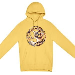 Cat In Universe Space Cat Premium Pullover Hoodie