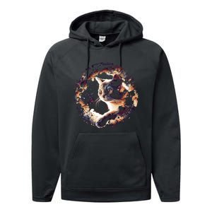 Cat In Universe Space Cat Performance Fleece Hoodie