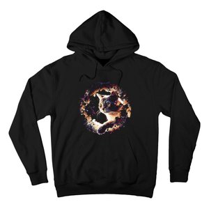 Cat In Universe Space Cat Hoodie