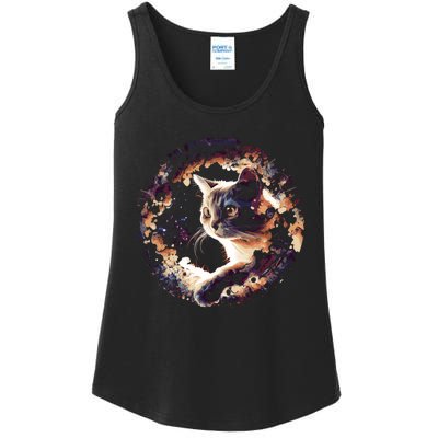 Cat In Universe Space Cat Ladies Essential Tank