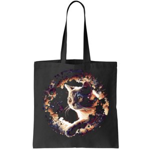 Cat In Universe Space Cat Tote Bag