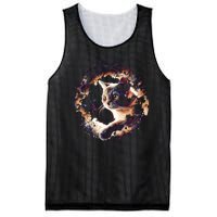 Cat In Universe Space Cat Mesh Reversible Basketball Jersey Tank