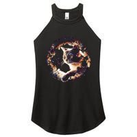 Cat In Universe Space Cat Women's Perfect Tri Rocker Tank