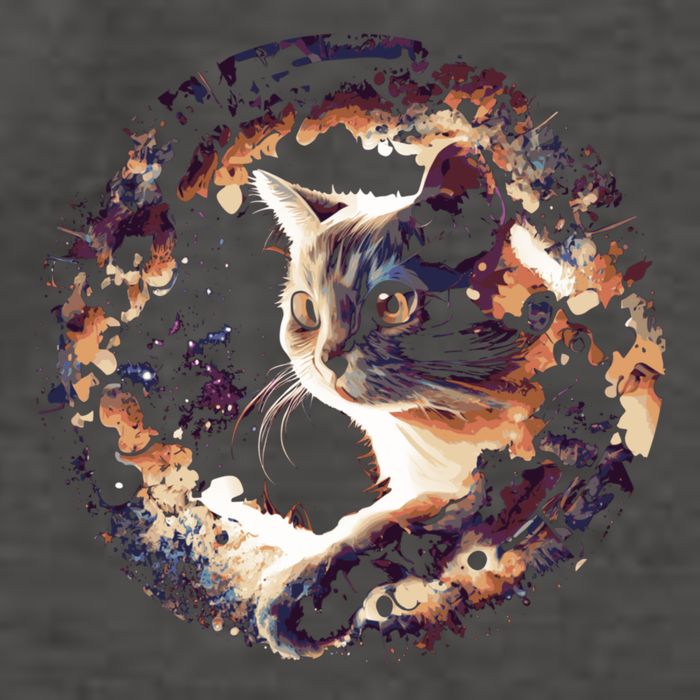 Cat In Universe Space Cat Vector Backpack