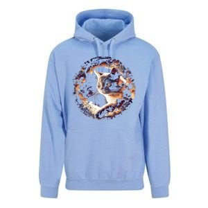 Cat In Universe Space Cat Unisex Surf Hoodie