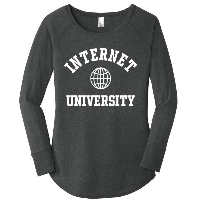 Clickhole Internet University Women's Perfect Tri Tunic Long Sleeve Shirt