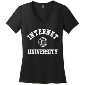 Clickhole Internet University Women's V-Neck T-Shirt