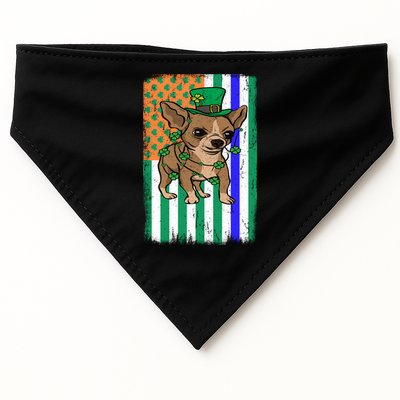 Chihuahua Irish Usa Flag Police Officer Cop St Patrick's Day Meaningful Gift USA-Made Doggie Bandana