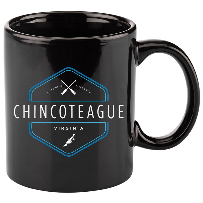 Chincoteague Island Virginia Beach Graphic 11oz C Handle Ceramic Mug