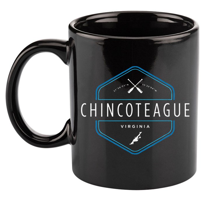 Chincoteague Island Virginia Beach Graphic 11oz C Handle Ceramic Mug
