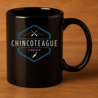 Chincoteague Island Virginia Beach Graphic 11oz C Handle Ceramic Mug