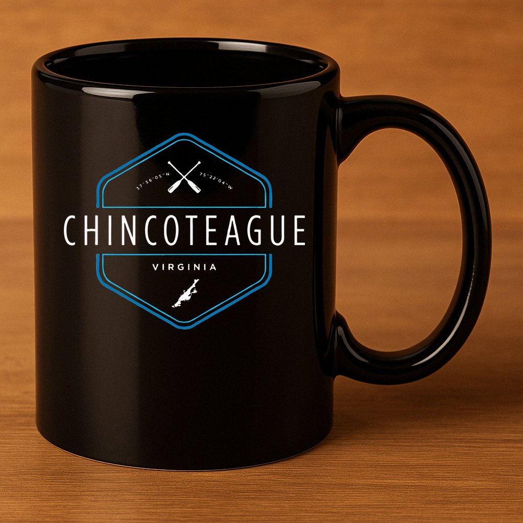 Chincoteague Island Virginia Beach Graphic 11oz C Handle Ceramic Mug