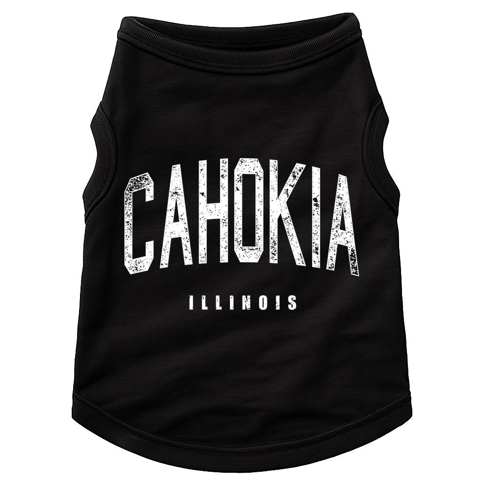 Cahokia Illinois Vintage Logo Doggie Tank