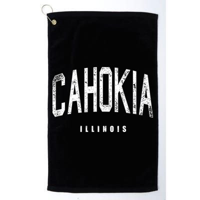 Cahokia Illinois Vintage Logo Golf Towel