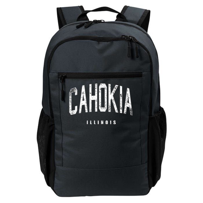 Cahokia Illinois Vintage Logo Daily Commute Backpack