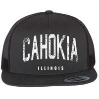 Cahokia Illinois Vintage Logo Flatbill Hat