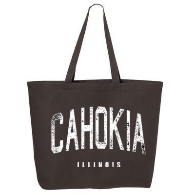 Cahokia Illinois Vintage Logo 25L Jumbo Tote