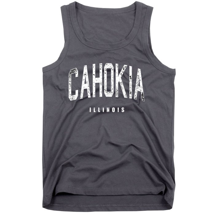 Cahokia Illinois Vintage Logo Tank Top