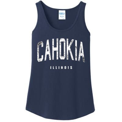 Cahokia Illinois Vintage Logo Ladies Essential Tank