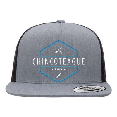 Chincoteague Island Virginia Beach Graphic Flat Bill Trucker Hat