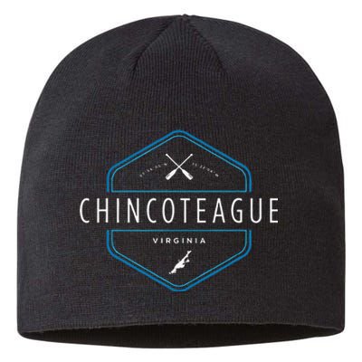 Chincoteague Island Virginia Beach Graphic Sustainable Beanie