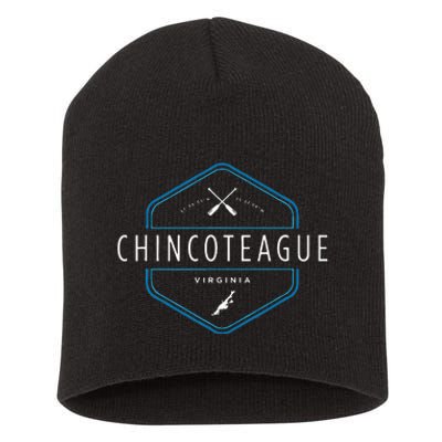 Chincoteague Island Virginia Beach Graphic Short Acrylic Beanie