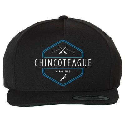 Chincoteague Island Virginia Beach Graphic Wool Snapback Cap